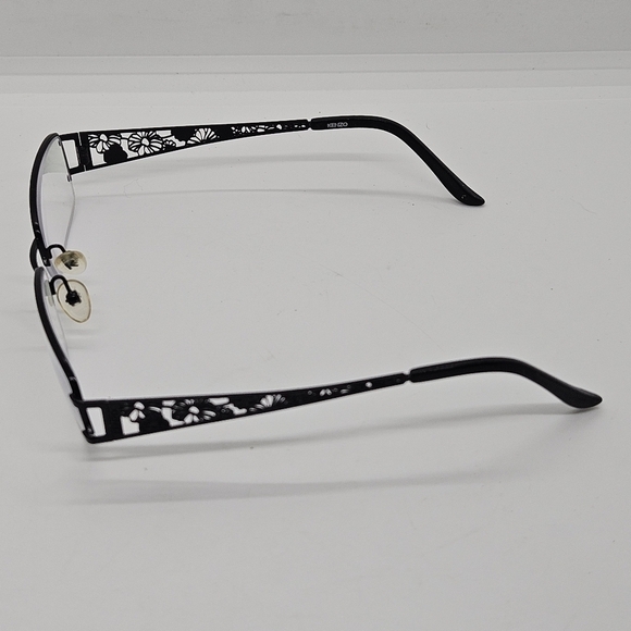 Kenzo black rectangular floral half-rim eyeglasses FOR FRAMES ONLY 52 17 135 main image 4